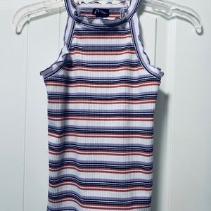 Art Class Striped Ribbed Tank